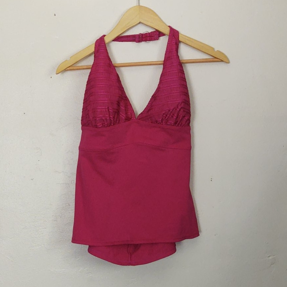Islander Pink Halter tankini sz 14 Women's